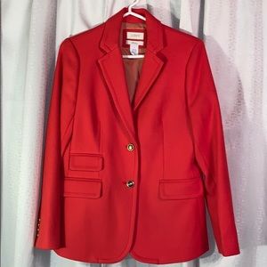 J. Crew wool red blazer